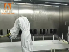 অটোমেটেড ইলেক্ট্রোস্ট্যাটিক পেইন্টিং লাইন 5% অভিন্নতা ত্রুটি এবং 60% পেইন্ট ব্যবহারের সাথে