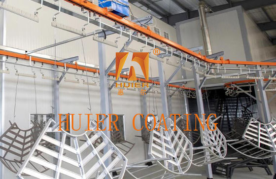 কঠোর বড় workpieces সহজে হ্যান্ডেল লেপ উত্পাদন লাইন জন্য ঝুলন্ত কনভেয়র সিস্টেম